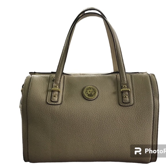 Anne Klein, vintage tote bag, beige, medium size. - Picture 3 of 6